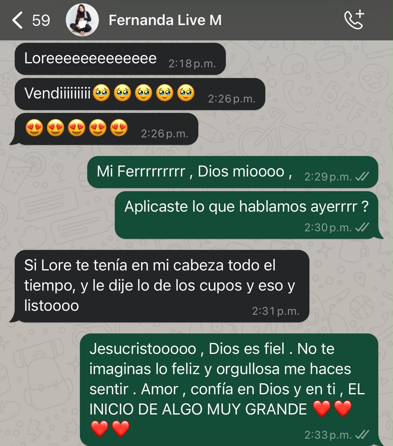 Testimonio real de una alumna de Lorena Suárez