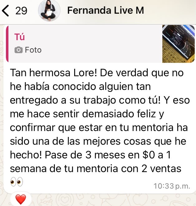 Testimonio real de una alumna de Lorena Suárez