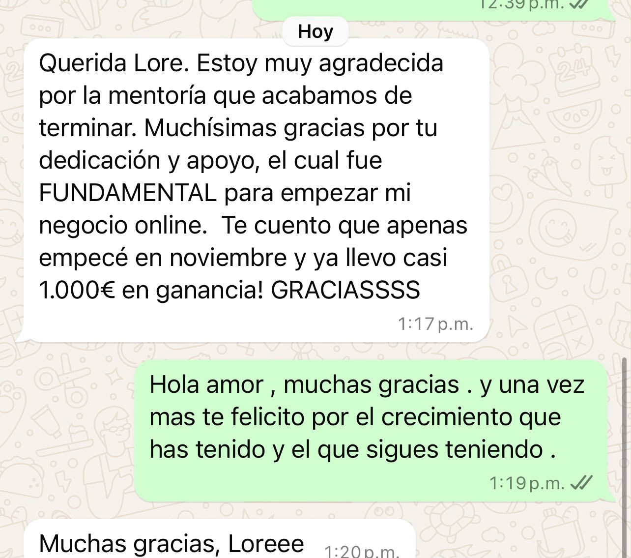 Testimonio real de una alumna de Lorena Suárez