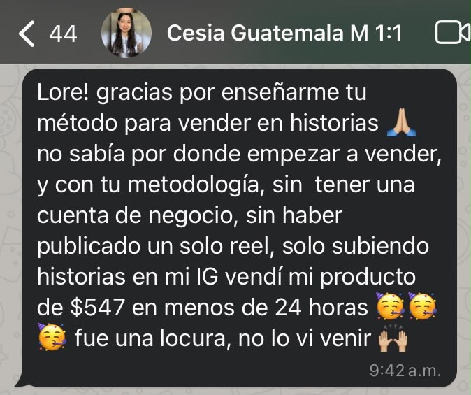 Testimonio real de una alumna de Lorena Suárez