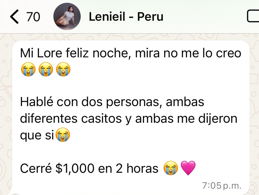 Testimonio real de una alumna de Lorena Suárez
